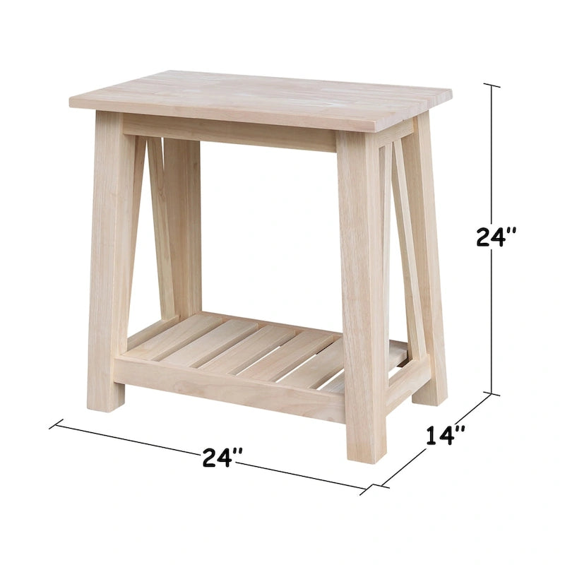 Tavolino rotondo in legno massello – Tavolino da salotto minimalista