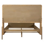 Letto imbottito con pannelli in canna naturale Sand Wash – Stile camera da letto bohémien