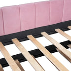 Letto Divano Imbottito per Materasso Singolo con Schienale Ergonomico e Letto Estraibile