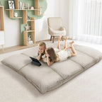 Divano Letto Moderno Pieghevole Beige per Bambini o Casa
