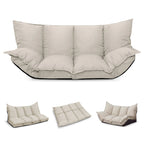 Divano Letto Moderno Pieghevole Beige per Bambini o Casa