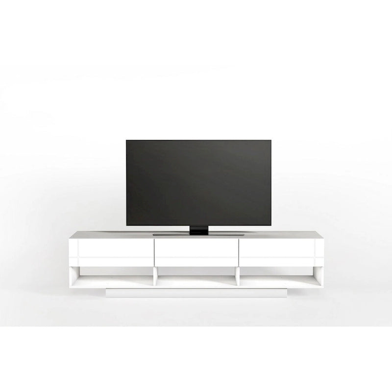 Mobile TV nero da 72" con 3 cassetti per centro di intrattenimento del soggiorno