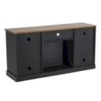 Supporto TV da 54 pollici color carbone per TV fino a 60 pollici con caminetto elettrico