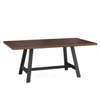Tavolo da pranzo rettangolare in legno massello 40" x 72" per cucina e sala da pranzo