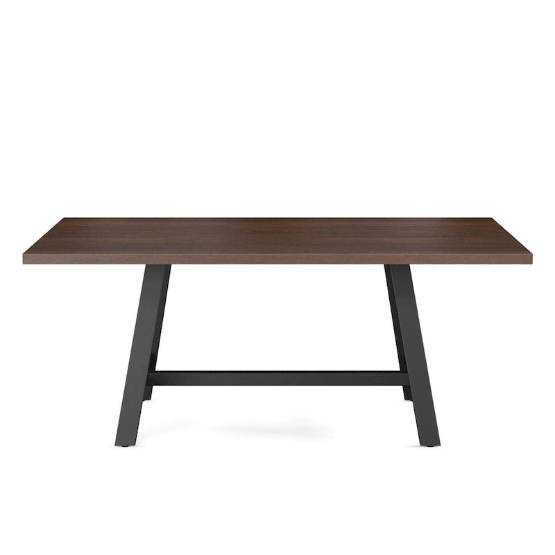 Tavolo da pranzo rettangolare in legno massello 40" x 72" per cucina e sala da pranzo