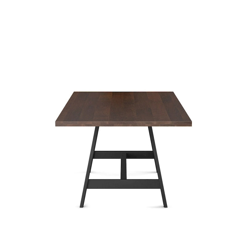 Tavolo da pranzo rettangolare in legno massello 40" x 72" per cucina e sala da pranzo