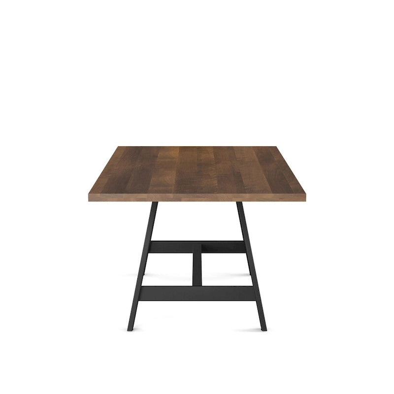 Tavolo da pranzo rettangolare in legno massello 40" x 72" per cucina e sala da pranzo