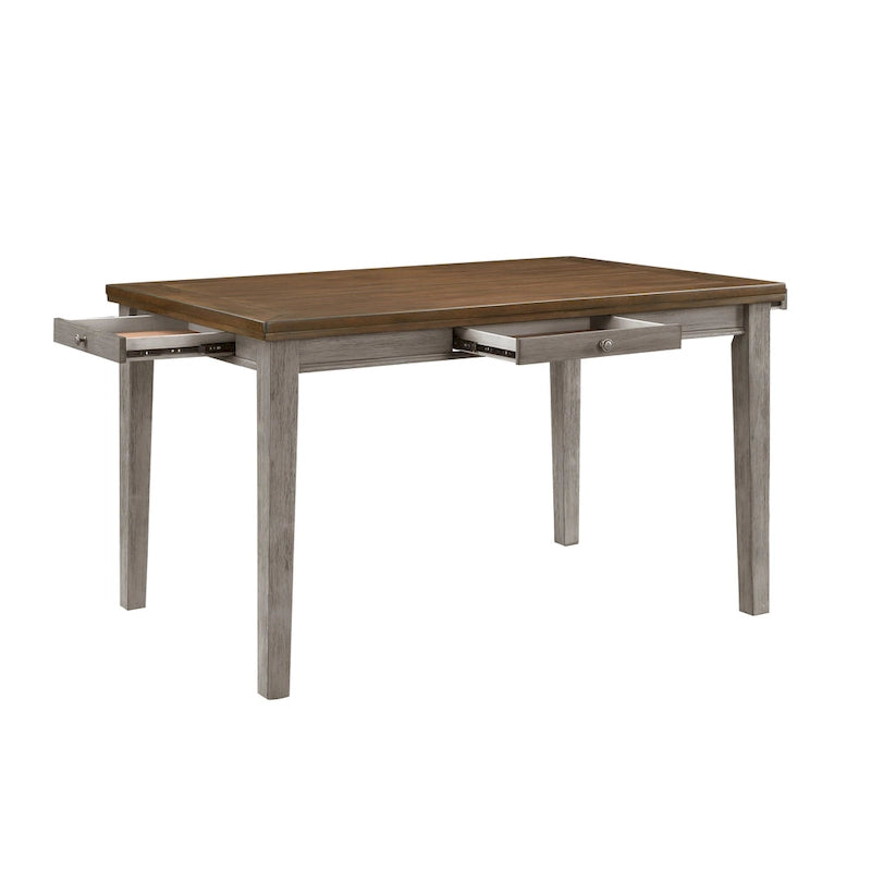 Tavolo da pranzo da 36" (altezza bancone) per 6 persone con 4 cassetti contenitore