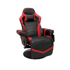 Poltrona reclinabile da gaming con poggiapiedi e supporto ergonomico per casa e ufficio