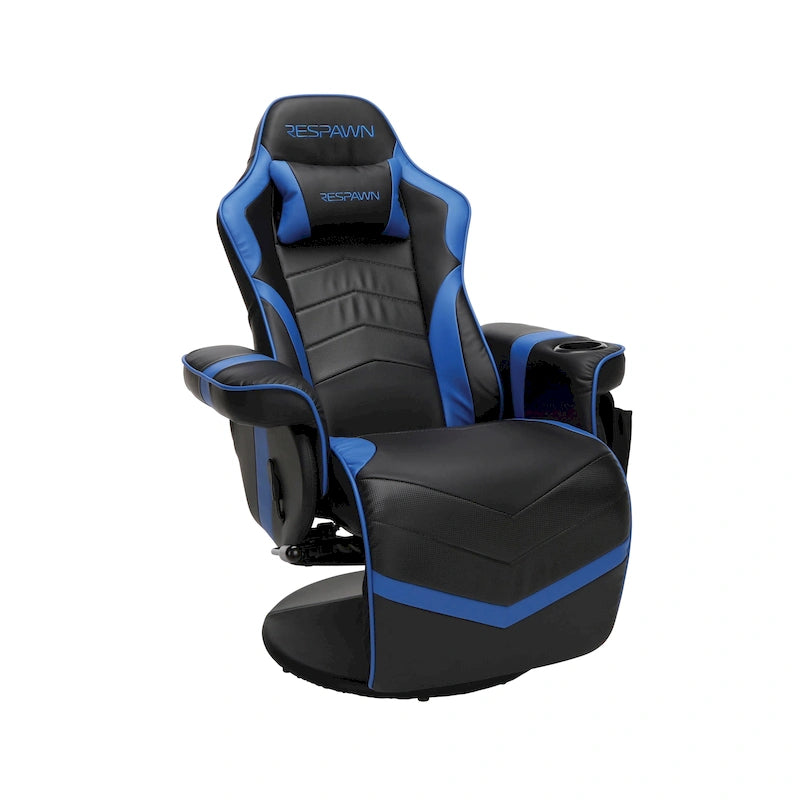 Poltrona reclinabile da gaming con poggiapiedi e supporto ergonomico per casa e ufficio