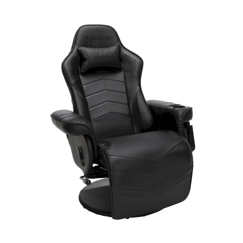 Poltrona reclinabile da gaming con poggiapiedi e supporto ergonomico per casa e ufficio