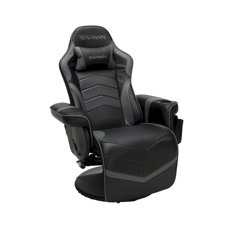 Poltrona reclinabile da gaming con poggiapiedi e supporto ergonomico per casa e ufficio