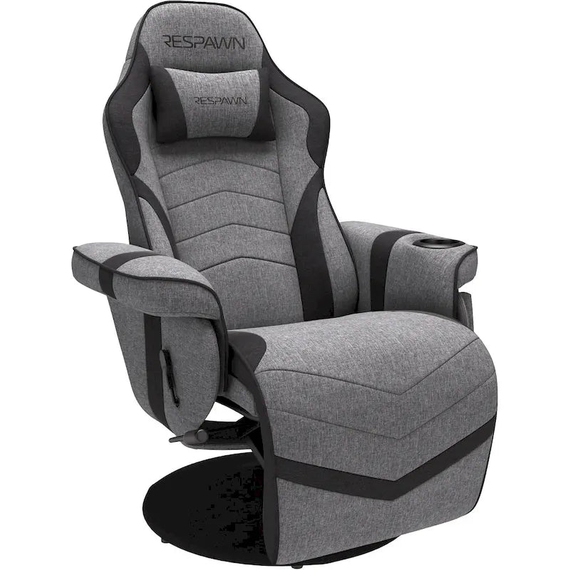 Poltrona reclinabile da gaming con poggiapiedi e supporto ergonomico per casa e ufficio