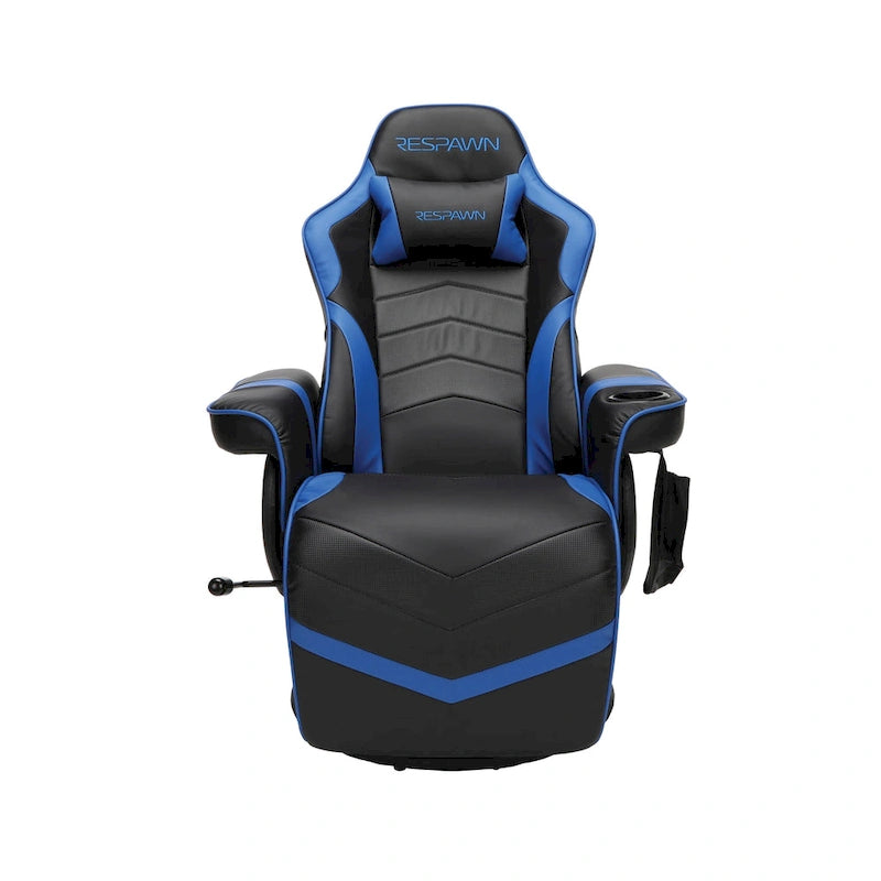 Poltrona reclinabile da gaming con poggiapiedi e supporto ergonomico per casa e ufficio