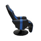 Poltrona reclinabile da gaming con poggiapiedi e supporto ergonomico per casa e ufficio
