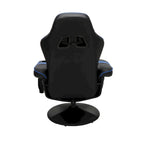 Poltrona reclinabile da gaming con poggiapiedi e supporto ergonomico per casa e ufficio