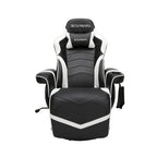 Poltrona reclinabile da gaming con poggiapiedi e supporto ergonomico per casa e ufficio