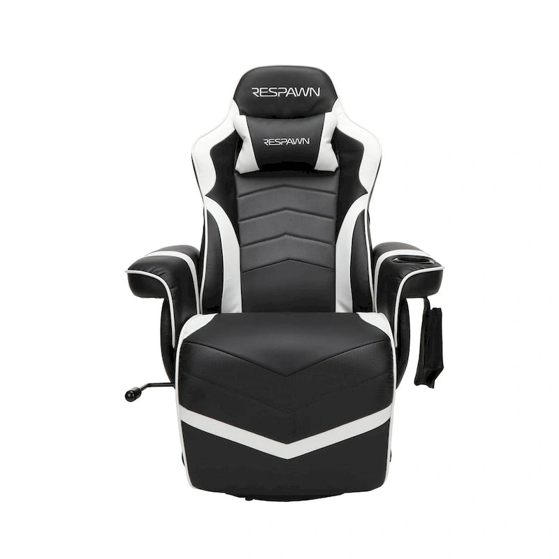 Poltrona reclinabile da gaming con poggiapiedi e supporto ergonomico per casa e ufficio