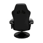 Poltrona reclinabile da gaming con poggiapiedi e supporto ergonomico per casa e ufficio