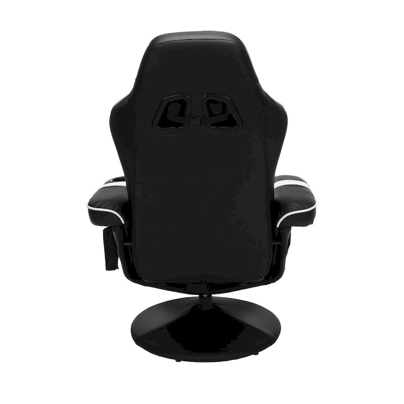Poltrona reclinabile da gaming con poggiapiedi e supporto ergonomico per casa e ufficio