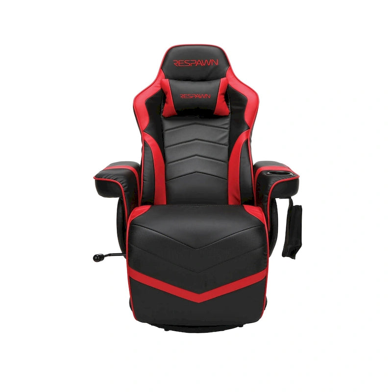 Poltrona reclinabile da gaming con poggiapiedi e supporto ergonomico per casa e ufficio