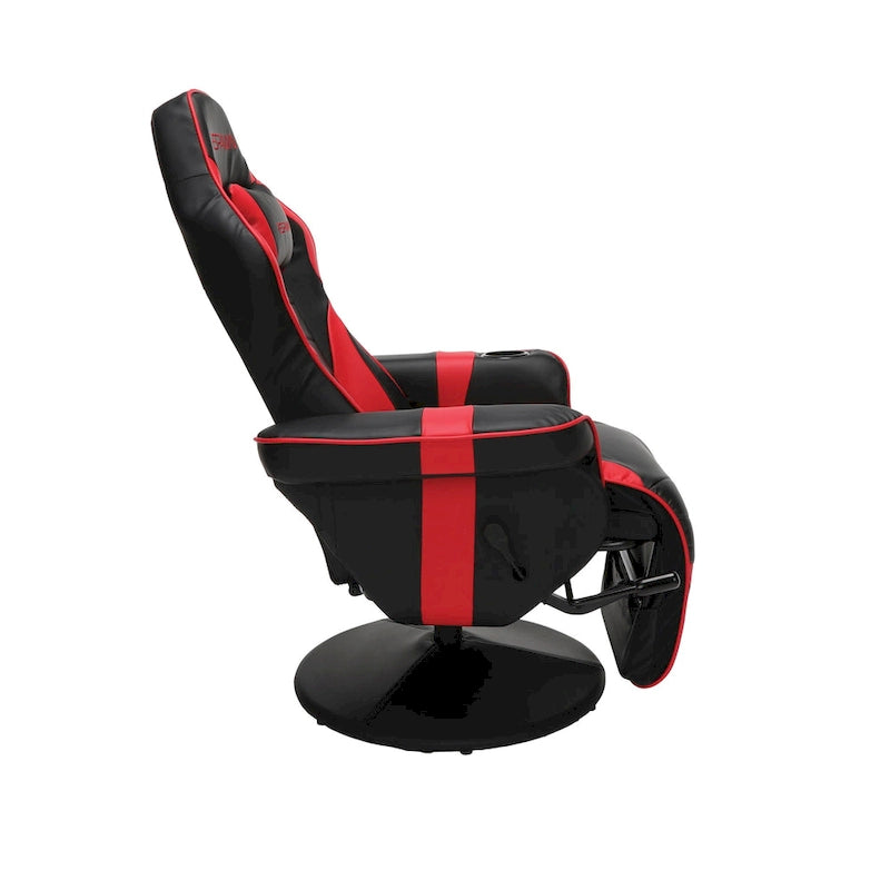 Poltrona reclinabile da gaming con poggiapiedi e supporto ergonomico per casa e ufficio