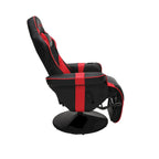 Poltrona reclinabile da gaming con poggiapiedi e supporto ergonomico per casa e ufficio