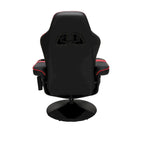 Poltrona reclinabile da gaming con poggiapiedi e supporto ergonomico per casa e ufficio