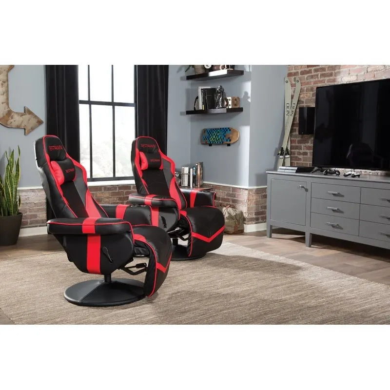 Poltrona reclinabile da gaming con poggiapiedi e supporto ergonomico per casa e ufficio