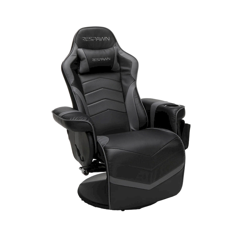 Poltrona reclinabile da gaming con poggiapiedi e supporto ergonomico per casa e ufficio