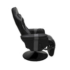 Poltrona reclinabile da gaming con poggiapiedi e supporto ergonomico per casa e ufficio