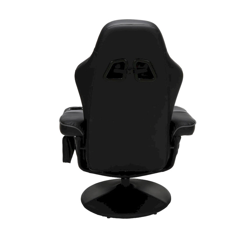 Poltrona reclinabile da gaming con poggiapiedi e supporto ergonomico per casa e ufficio