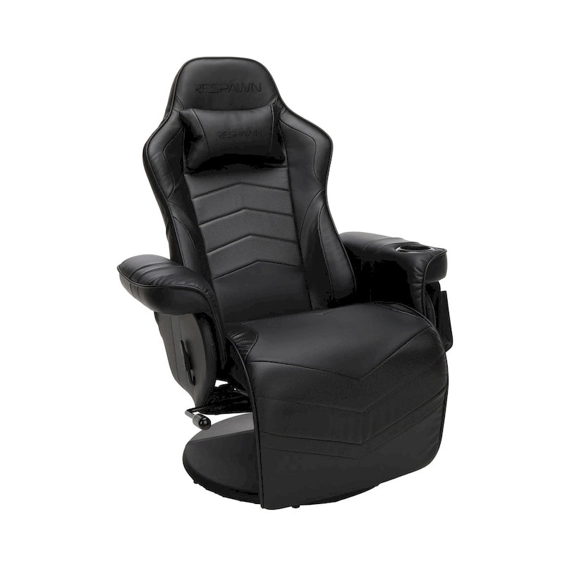 Poltrona reclinabile da gaming con poggiapiedi e supporto ergonomico per casa e ufficio