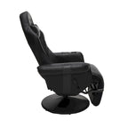 Poltrona reclinabile da gaming con poggiapiedi e supporto ergonomico per casa e ufficio