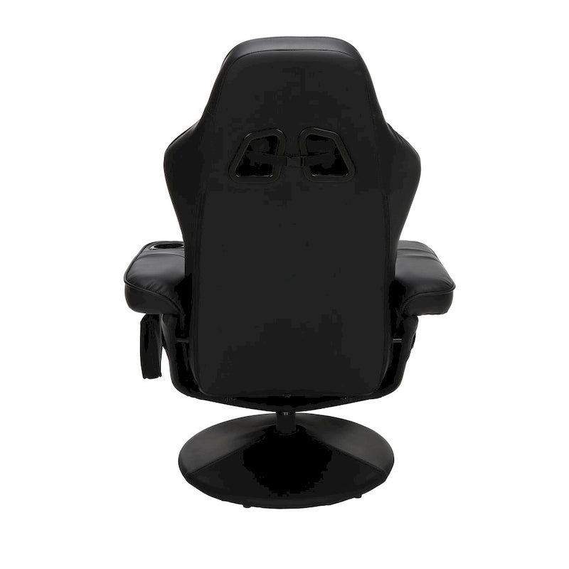 Poltrona reclinabile da gaming con poggiapiedi e supporto ergonomico per casa e ufficio