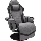 Poltrona reclinabile da gaming con poggiapiedi e supporto ergonomico per casa e ufficio