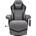 Poltrona reclinabile da gaming con poggiapiedi e supporto ergonomico per casa e ufficio