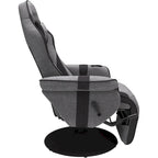 Poltrona reclinabile da gaming con poggiapiedi e supporto ergonomico per casa e ufficio