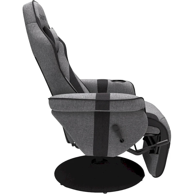Poltrona reclinabile da gaming con poggiapiedi e supporto ergonomico per casa e ufficio
