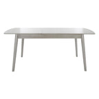 Tavolo da pranzo rettangolare allungabile 180 cm L x 81 cm P x 74 cm H – Stile classico contemporaneo