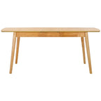 Tavolo da pranzo rettangolare allungabile 180 cm L x 81 cm P x 74 cm H – Stile classico contemporaneo