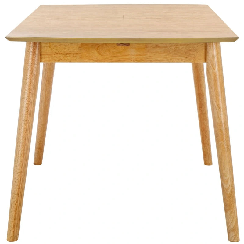 Tavolo da pranzo rettangolare allungabile 180 cm L x 81 cm P x 74 cm H – Stile classico contemporaneo