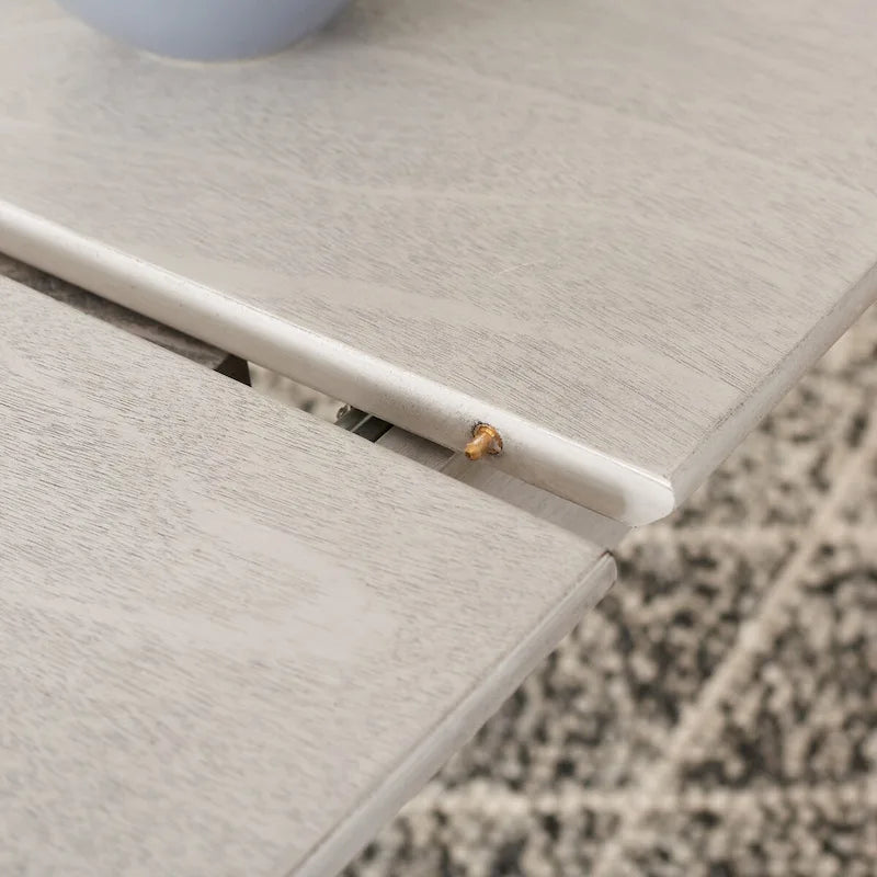 Tavolo da pranzo rettangolare allungabile 180 cm L x 81 cm P x 74 cm H – Stile classico contemporaneo