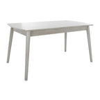 Tavolo da pranzo rettangolare allungabile 180 cm L x 81 cm P x 74 cm H – Stile classico contemporaneo