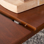Tavolo da pranzo rettangolare allungabile 180 cm L x 81 cm P x 74 cm H – Stile classico contemporaneo