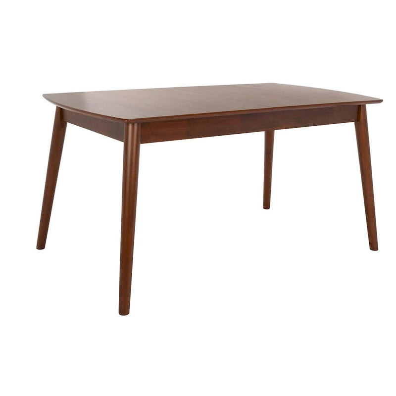 Tavolo da pranzo rettangolare allungabile 180 cm L x 81 cm P x 74 cm H – Stile classico contemporaneo
