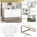 Madia Moderna Elegante Credenza con Ampio Spazio Contenitivo